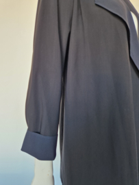 Studio Anneloes vest. Maat XL. Zwart/blauw/travelstof.