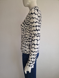 ML Collections blazer. Maat 36, Zwart/wit/print.