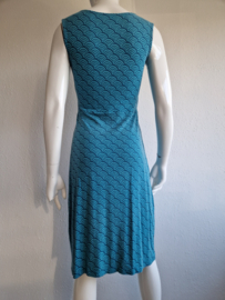 Lily & Me zomerjurk. Maat 10,Turquoise/print.