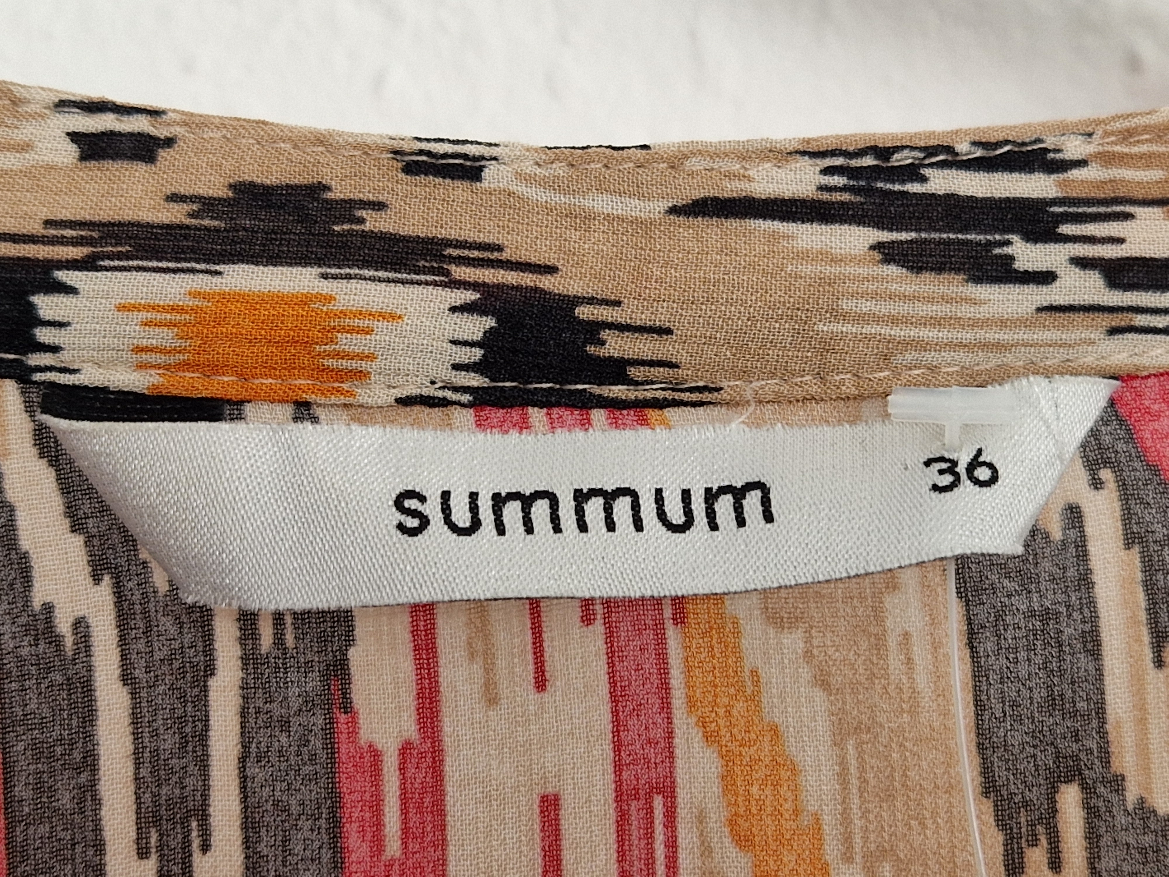 Summum blouse top. Maat 36, Roze/beige.