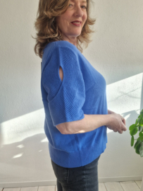 COS gebreide trui. Maat L. Blauw.