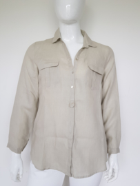 Cross Point blouse. Mt. 42. Sand/linnen.