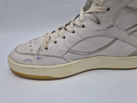 Mjus halfhoge sneakers. Maat 41,Crème/leer.