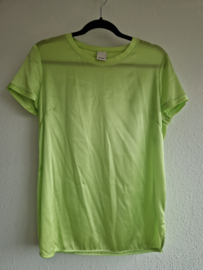 Pinko zijden top. Maat 36, Lime