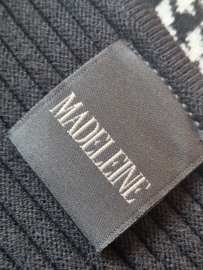 Madeleine trui. Maat 36/38,Zwart/wit.