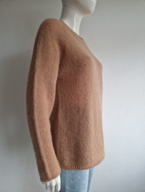 Alpha Studio trui. Maat 40/42,. Bruin. Mohair/zijde.