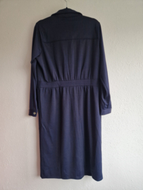 Ivy Beau doorknoopjurk. Maat 44, Blauw.