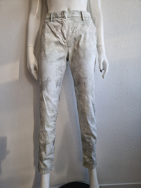 Mason's pantalon. It. maat 44, Lichtgrijs/bloemenprint.