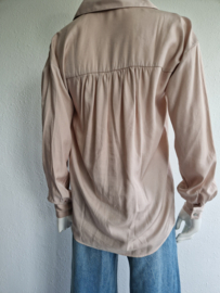 Msch Copenhagen blouse. Maat XS/S. Beige.