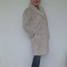 White Label teddy jas. Maat 40, Lichtgrijs.