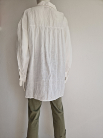 JC Sophie blouse. Maat 42, Wit/linnen