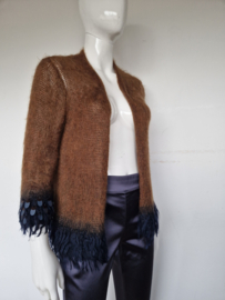 Luisa Cerano vest. Maat 40, Bruin/ mohair.