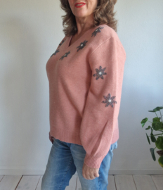 G-maxx Parisa trui | Maat L | Poederroze |