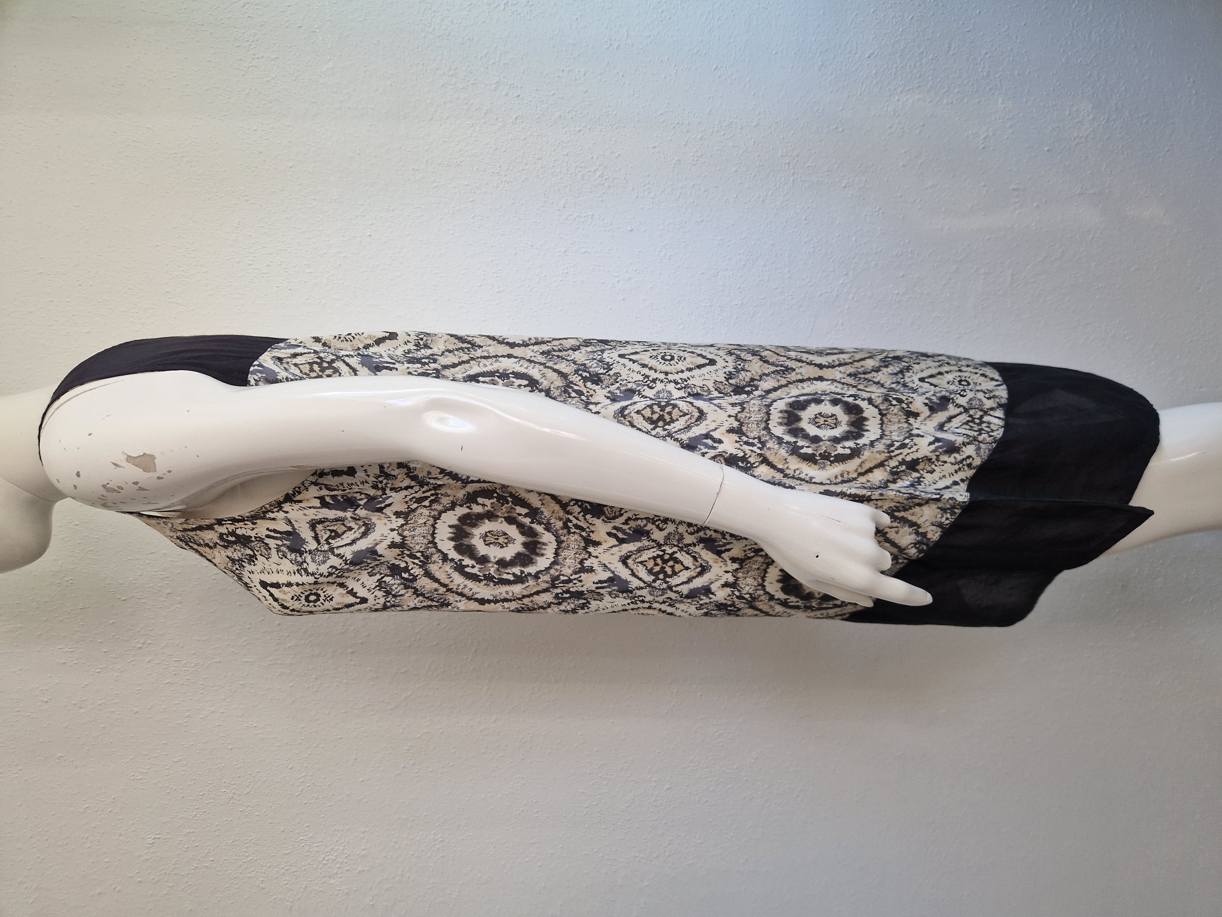Bon 'A Parte zomerjurk. Maat 38, Beige/print.
