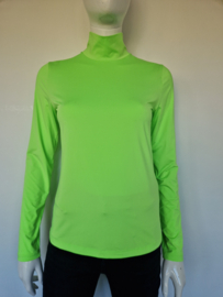 Marc Cain Sports top met col |  Maat S | Neon groen |