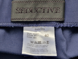 Seductive cropped pantalon Sabrina. Mt. 40, Blauw.