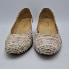 Brunate pumps. Maat 39, Multicolor/leer.