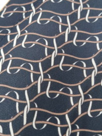 Elisabetta Franchi bodysuit. IT. maat 44, Blauw/chainprint.