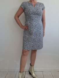 River Woods zomerjurk. Maat 40/42, Blauw/wit.