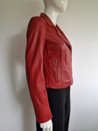 Studio AR bikerjack Kendall. Maat 38, Rood/leer.