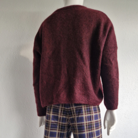 Scotch & Soda vest. Maat 2. Wijnrood/ mohair.