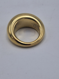 Calvin Klein ring. Stainless steel/56 mm. Goudkleurig