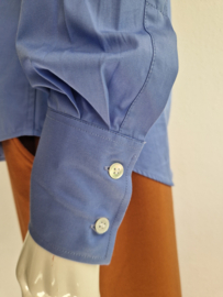 Teym blouse The Shirt. Maat M. Blauw.