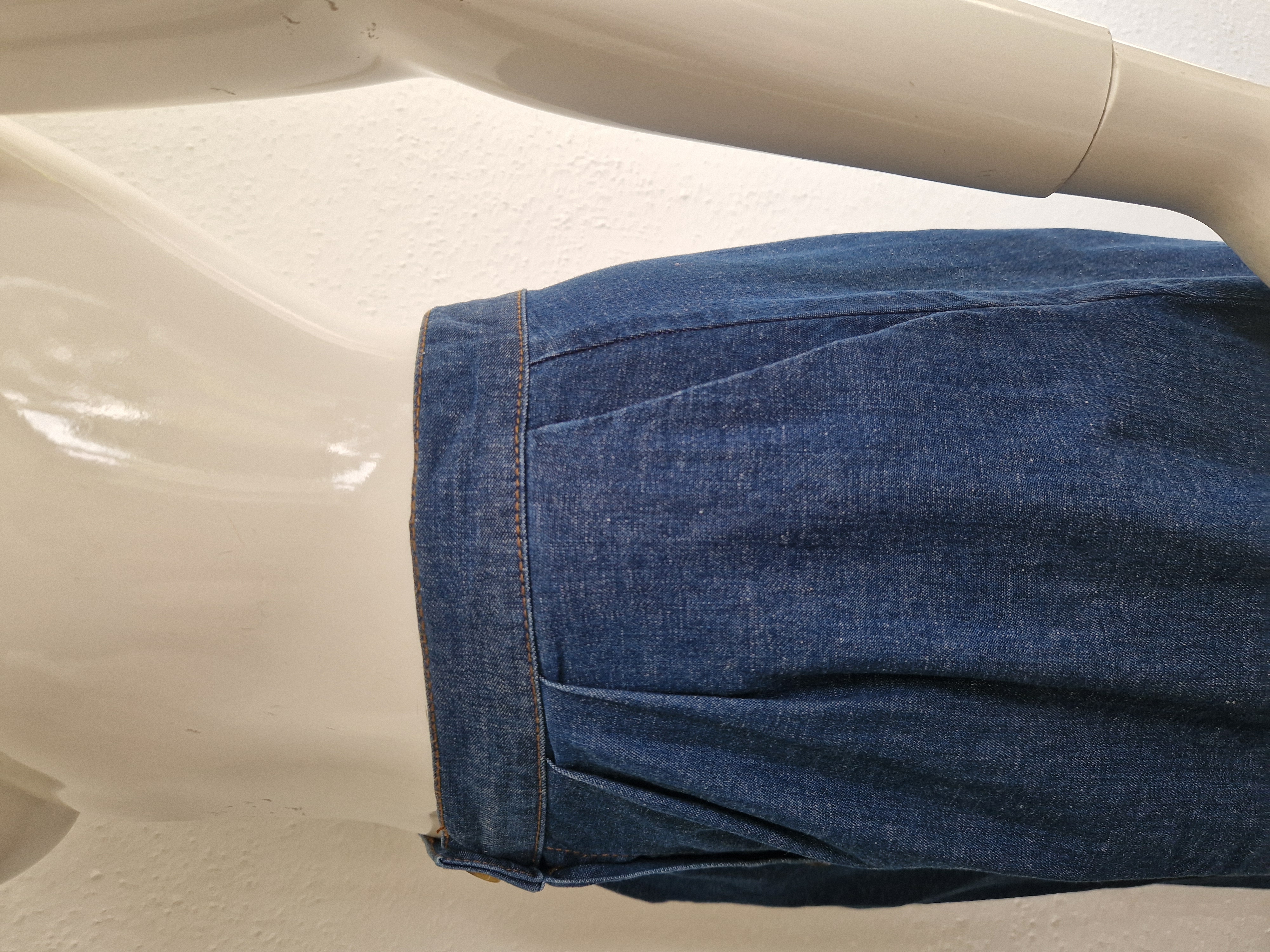 King Louie denim rok. Maat 38, Blauw