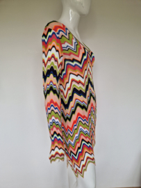 Marc Cain kleurrijke zigzag tuniek/jurk. Maat N3