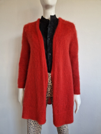 Luisa Cerano vest. Maat 40,Rood/mohair