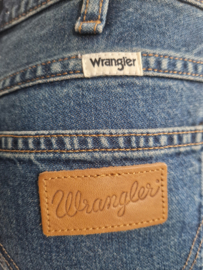 Wrangler flared jeans Wanderer. Maat 26/32, Blauw.