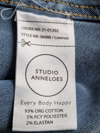 Caroline Biss ribtrui blauw 36 wol kasjmier