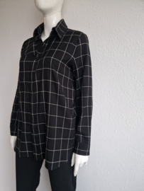 Joline Jolink blouse. Maat S. Zwart/ruit.