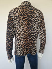 Ganni leopard trui. Maat S/M. Merinowol & yak