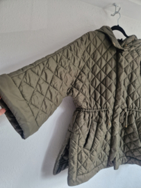 Caroline Biss gewatteerde jas | Maat 46 | Olijfgroen |