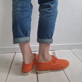 Rollie Australia Derby Punch veterschoenen. Maat 39, Oranje
