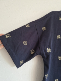 Summum Boxy sweat met pailletten | Maat M | Blauw |