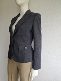 Claudia Sträter blazer. Maat 36/38. Grijs/wol.