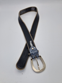 Nanni Milano riem – patchwork leer – statement belt – luxe