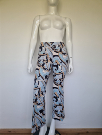 Cambio pantalon. Maat 40, Lichtblauw/print.