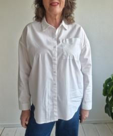MSCH Copenhagen blouse. Maat M/L. Wit.