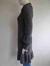 Marc Cain vest. Maat 3,Grijs/wolblend.