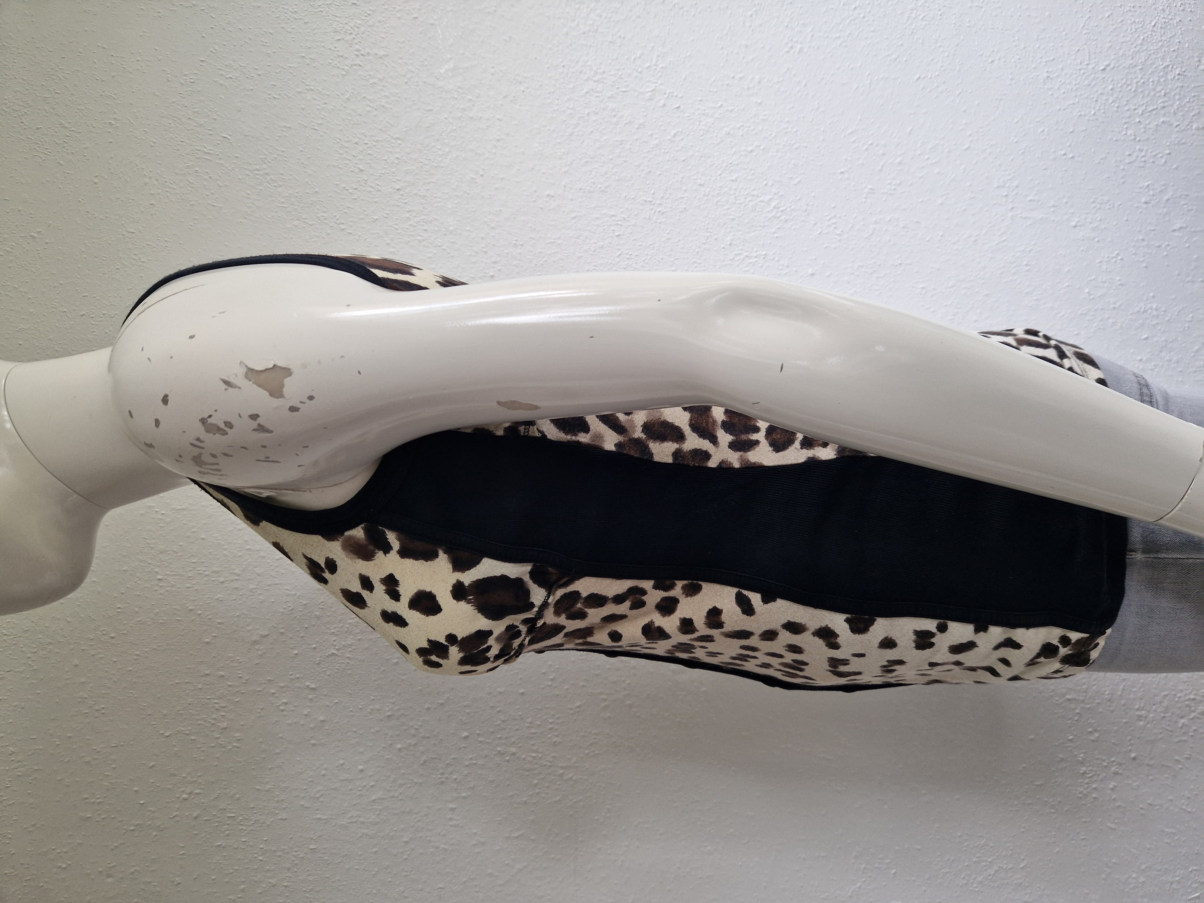 Marc Cain top. Maat 3,Crème/dierenprint.