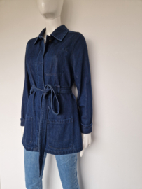 Goldgarn denim jas. Maat L. Blauw.