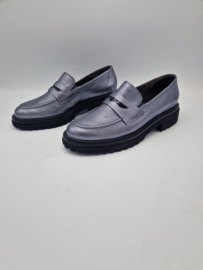 Paul Green loafers. Maat 39, Zilver/leer.