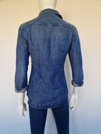 7 For All Mankind denim blouse.Maat S. 100% lyocell/blauw