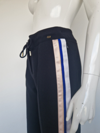 Elisabetta Franchi jogging pantalon. IT maat 42, Zwart/bies.