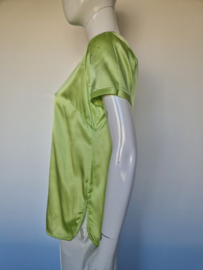 Pinko zijden top. Maat 36, Lime