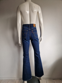 Levi's Ribcage boot Highwaist flared jeans. Maat 26, Donkerblauw.