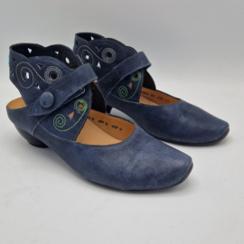 Think! Aida pumps. Maat 39,5. Blauw/leer.